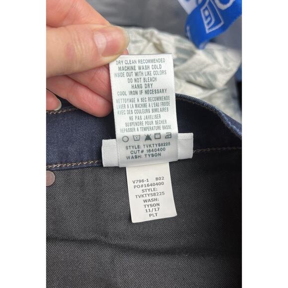 Joe's Jeans The Brixton Jeans Size 33W Blue Dark Wash Straight Narrow Men's - Picture 5 of 6